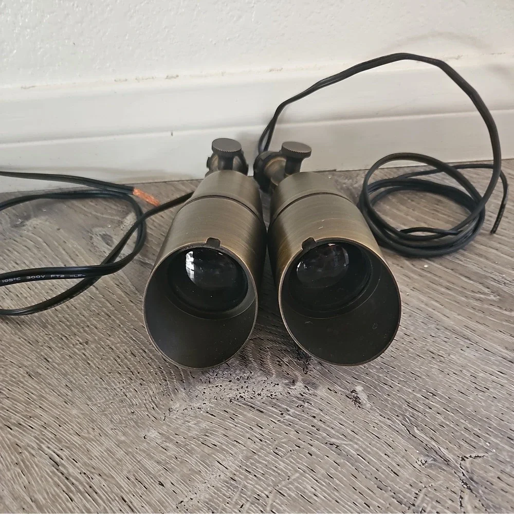 Liberty Landscape Lighting Directional‎ Spot Light with Hood - Weathered Brass